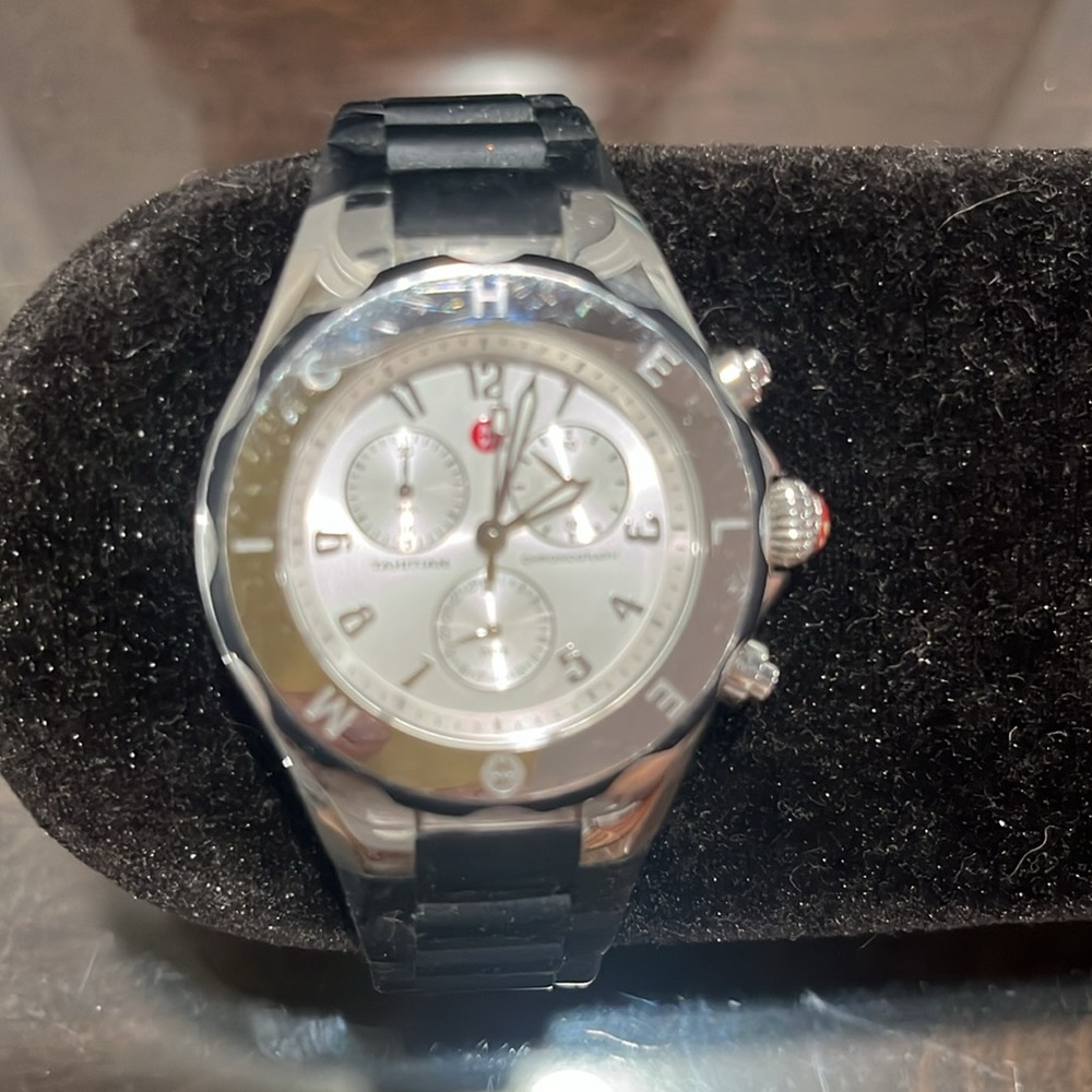 Michele Tahitian Jelly Bean ladies watch - wear shown. Needs new battery! - Picture 2 of 3